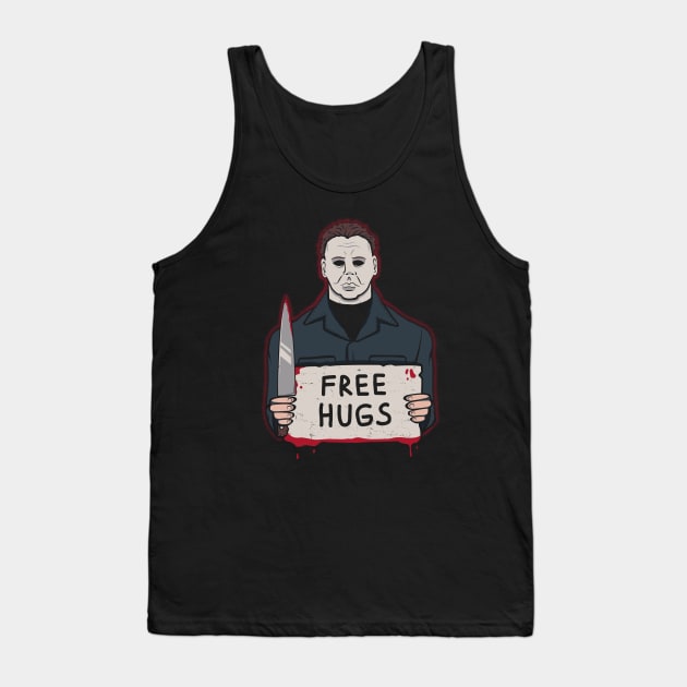 Free Hugs - Michael Myers Tank Top by Eilex Design